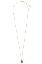 Necklace mini compass pend mtl/glass .6Dx32L br