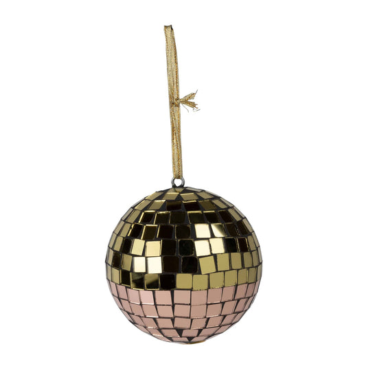 Rose Gold Disco Ball Ornament - Default Title (6832640)