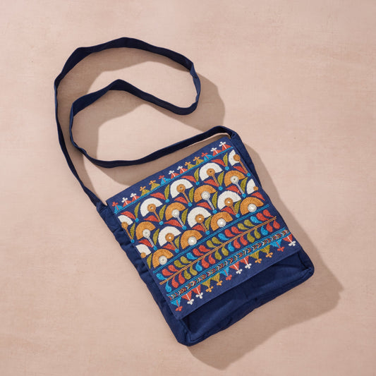 Yatri Embroidered Crossbody Bag