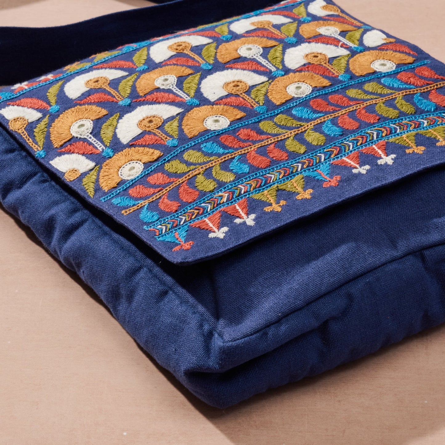 Yatri Embroidered Crossbody Bag