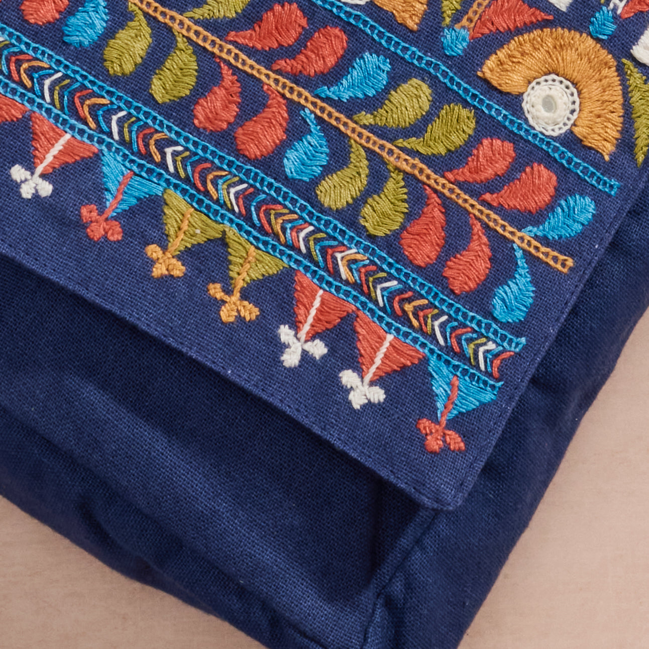 Yatri Embroidered Crossbody Bag