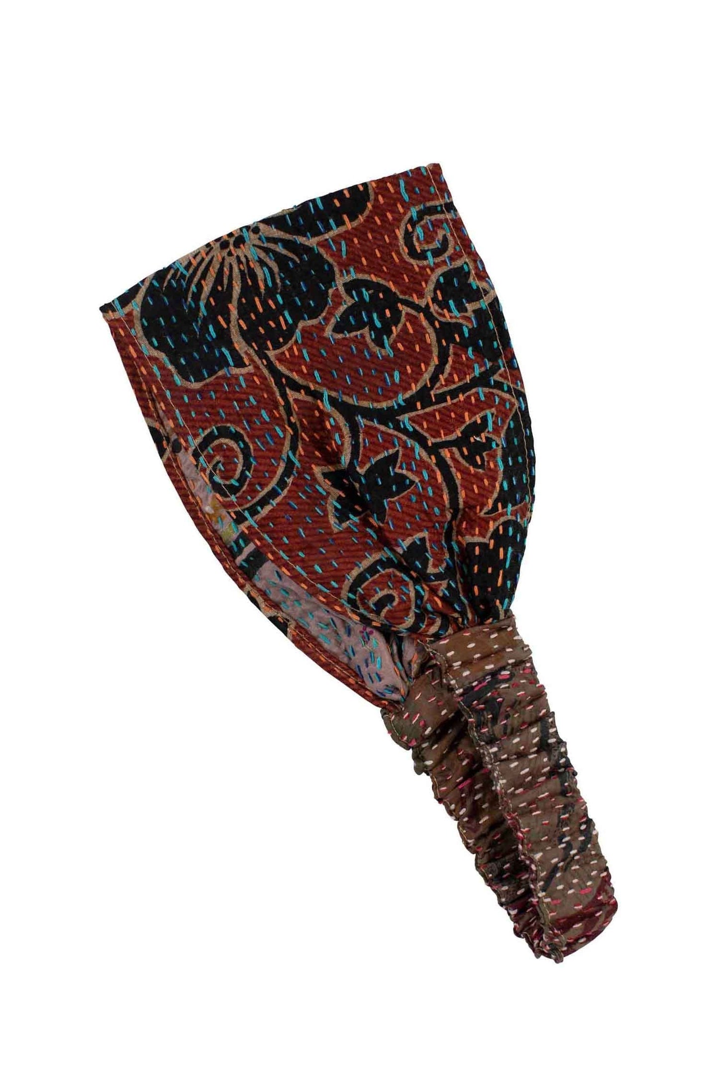 Headband kantha stitch M/2 sari silk 4.5W asst