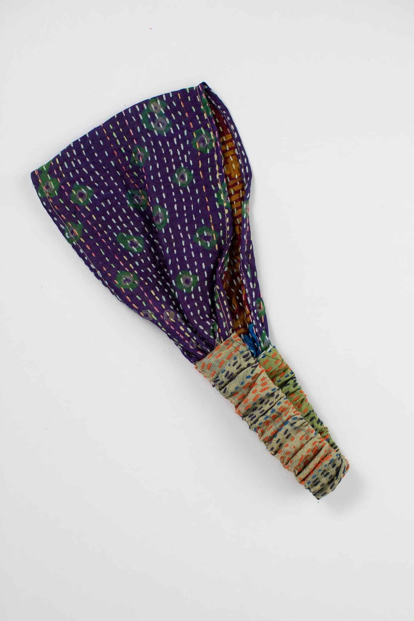 Headband kantha stitch M/2 sari silk 4.5W asst