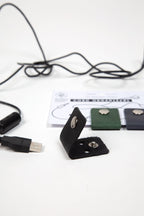 Cord organizers set/3 w/card M/3 lthr 1.25W asst