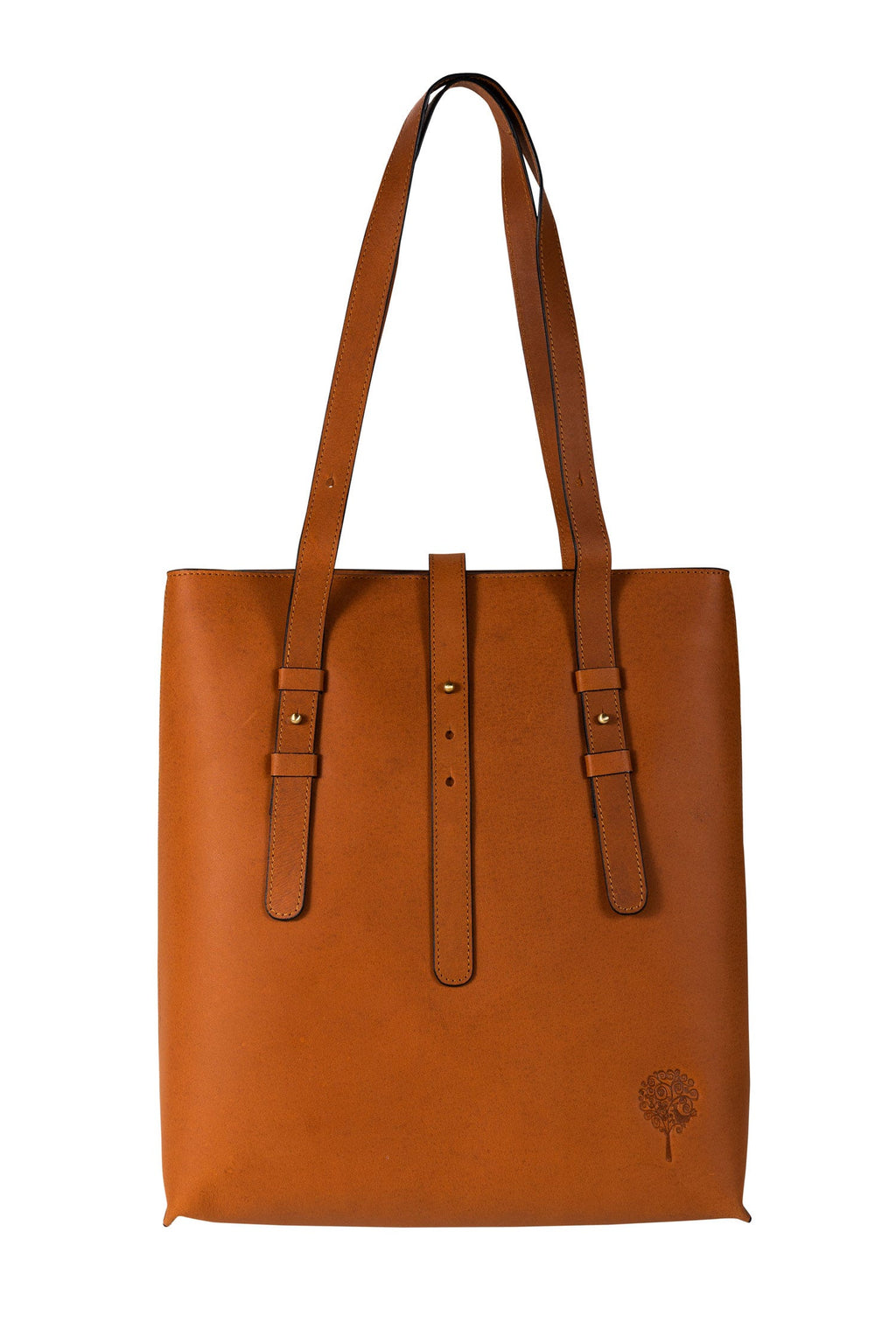 Bag shoulder 2 straps eco-leather 13Hx12W brown