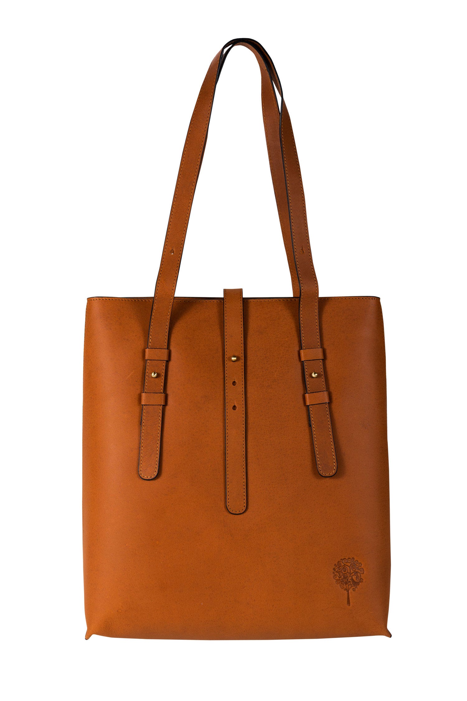 Bag shoulder 2 straps eco-leather 13Hx12W brown