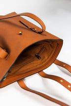 Bag shoulder 2 straps eco-leather 13Hx12W brown
