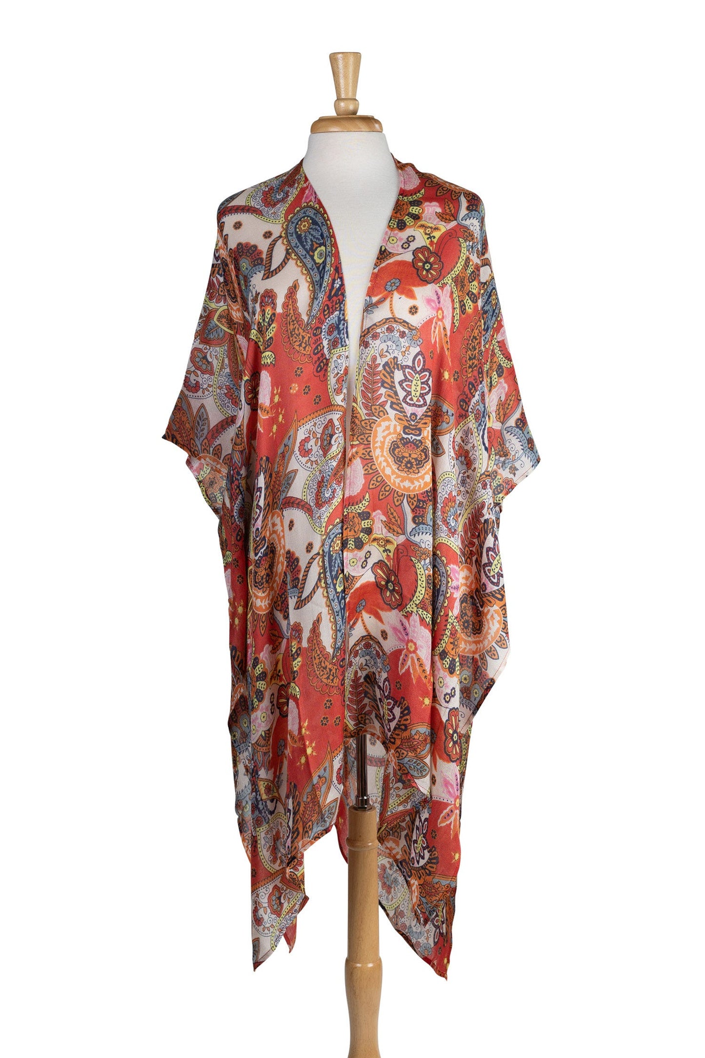 Topper paisley flora modal 38L red/orng/blu/crm