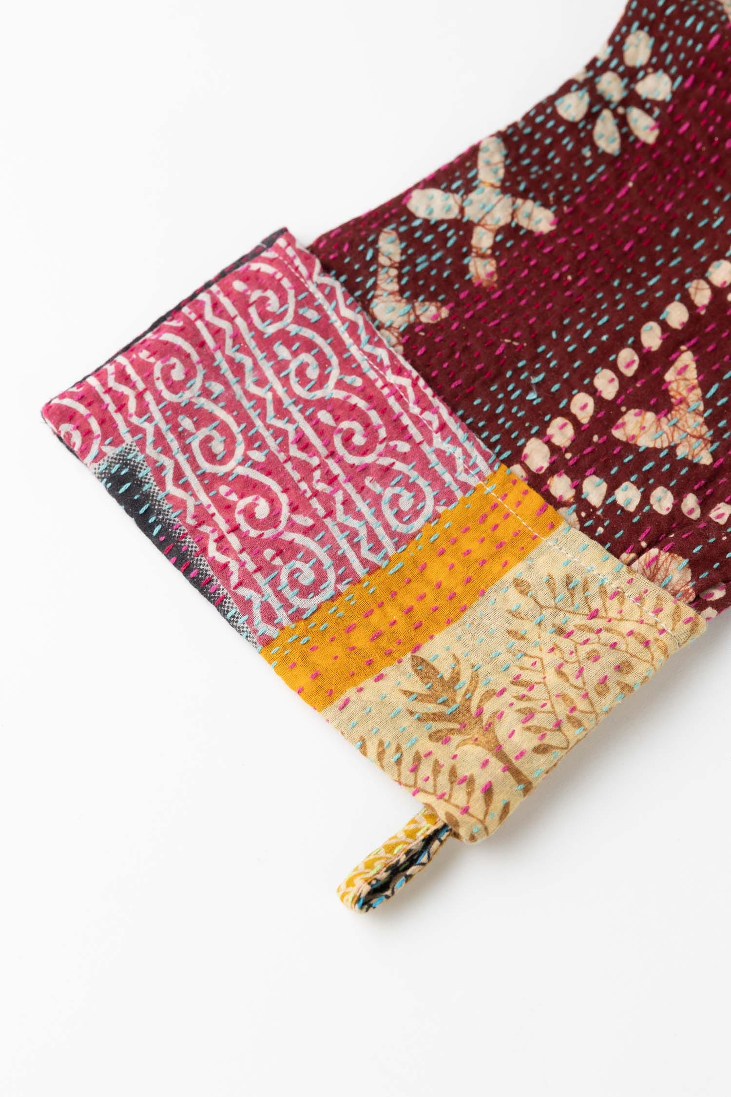Stocking kantha stitched cotton sari 17L asst