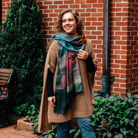 Suryast Striped Wool Scarf - Default Title (6839560)