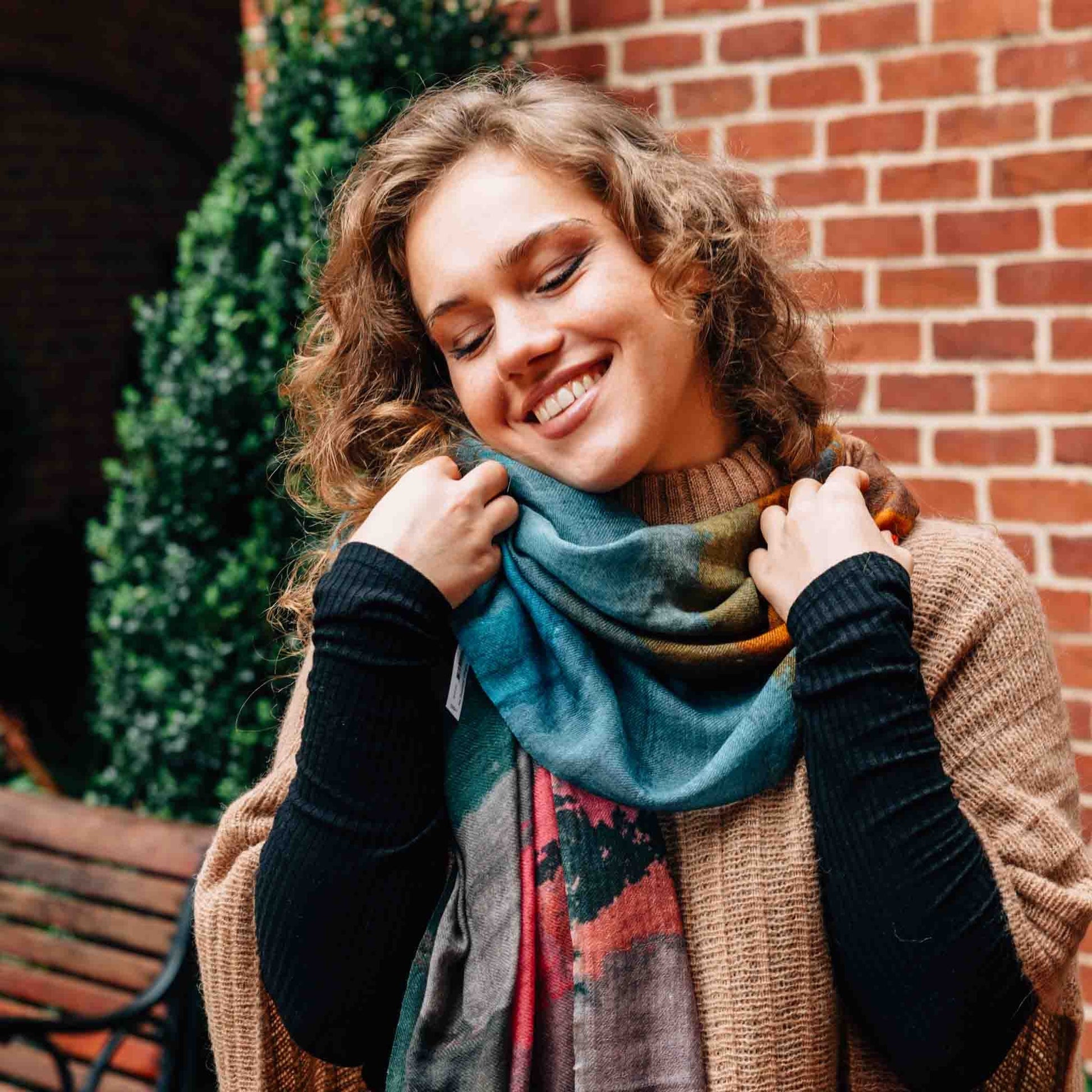 Suryast Striped Wool Scarf - Default Title (6839560)