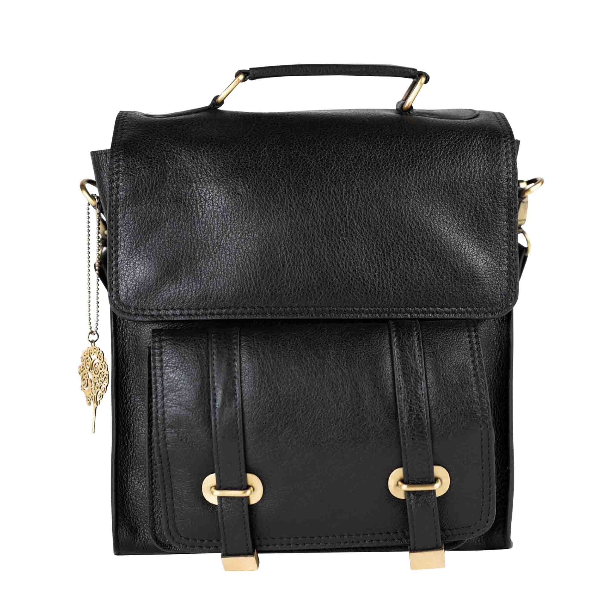 Jarni Leather Backback - Black - Default Title (6839650)