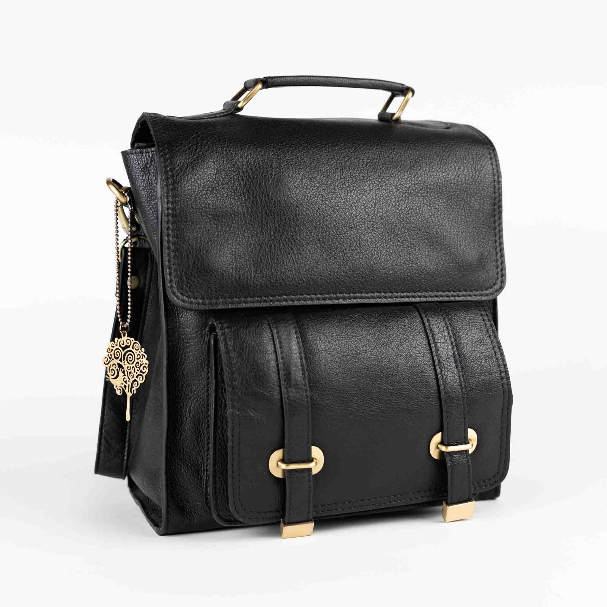 Jarni Leather Backback - Black - Default Title (6839650)