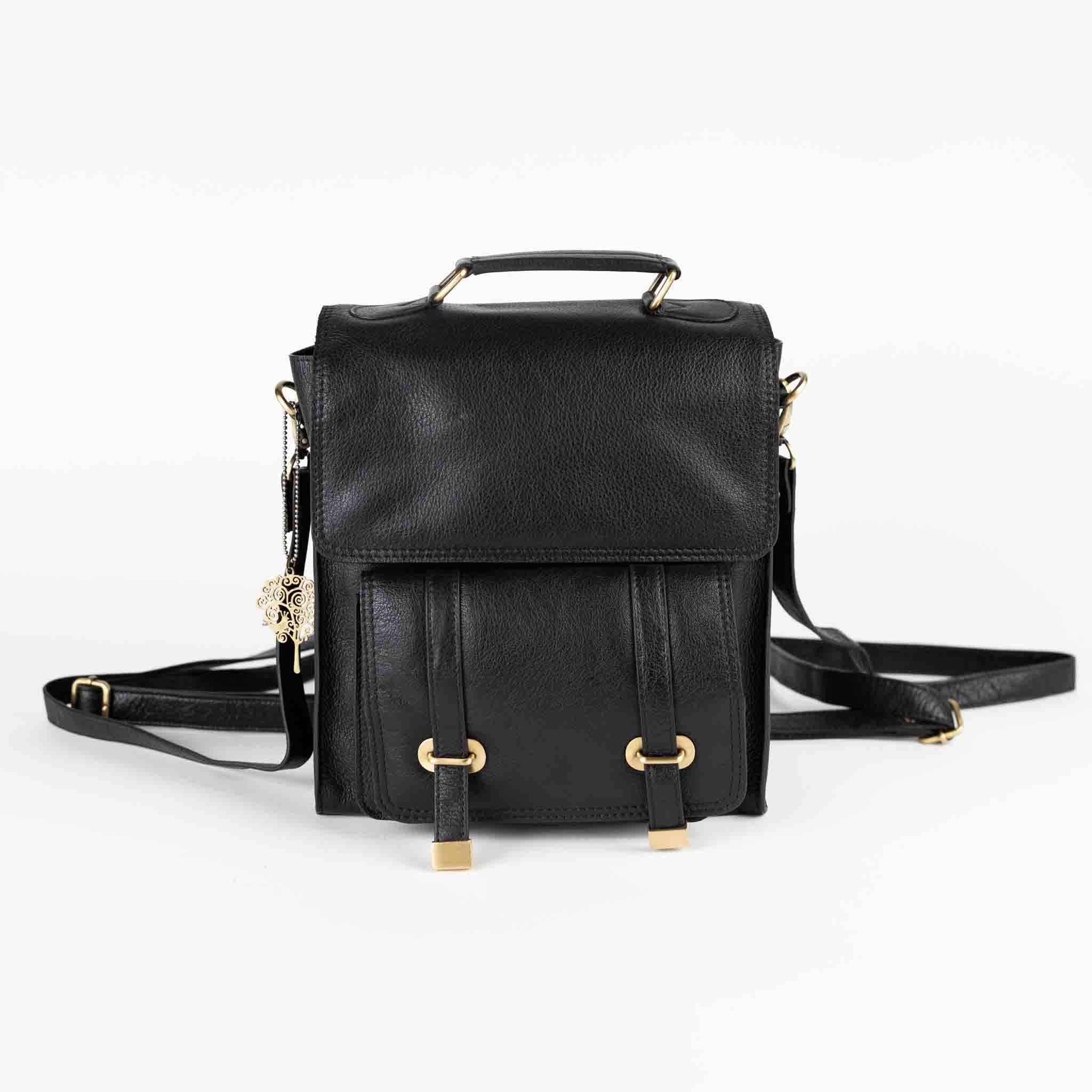 Jarni Leather Backback - Black - Default Title (6839650)