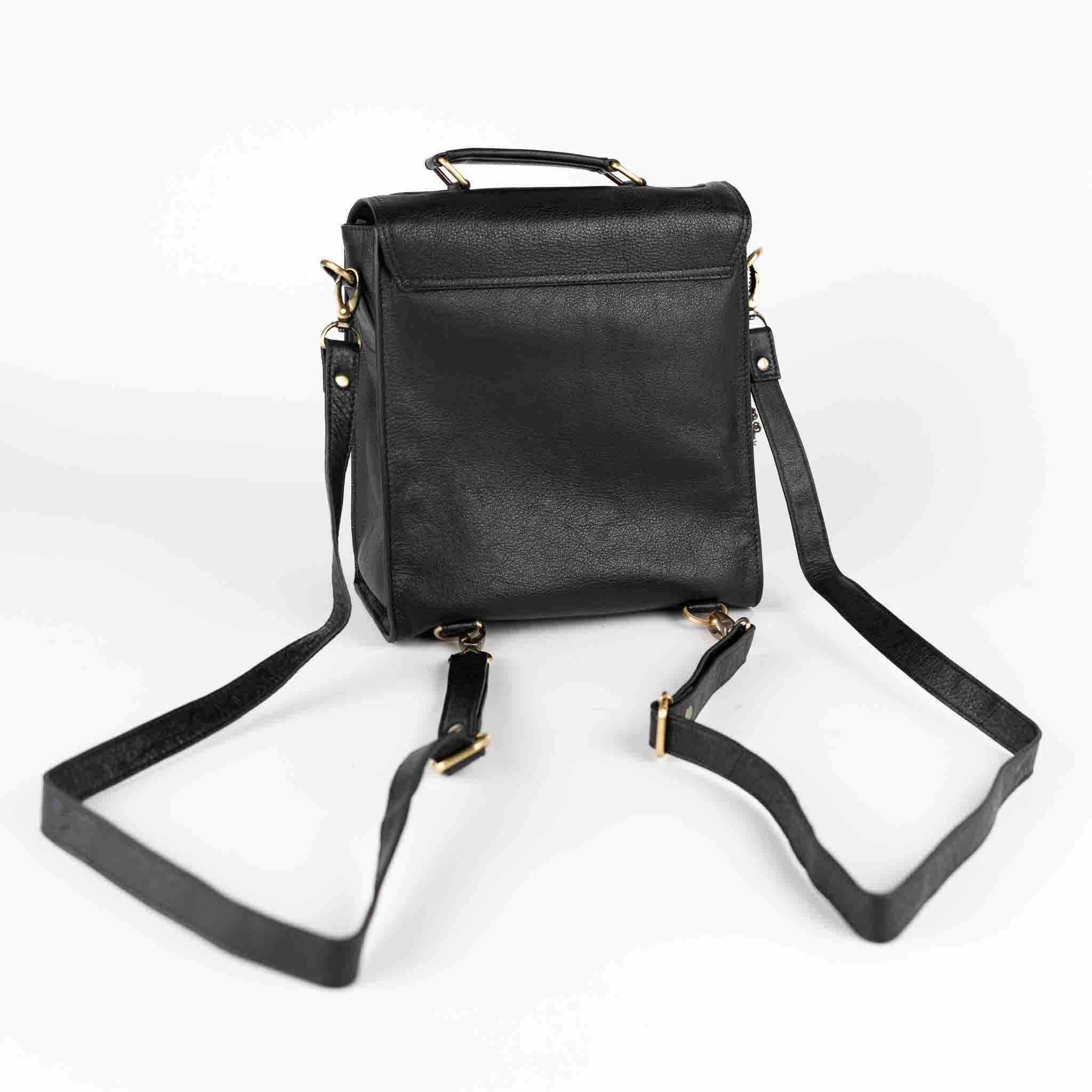 Jarni Leather Backback - Black - Default Title (6839650)