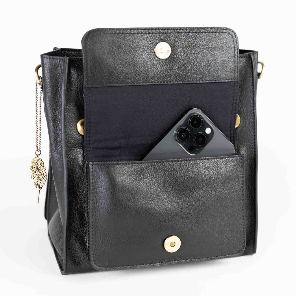 Jarni Leather Backback - Black - Default Title (6839650)
