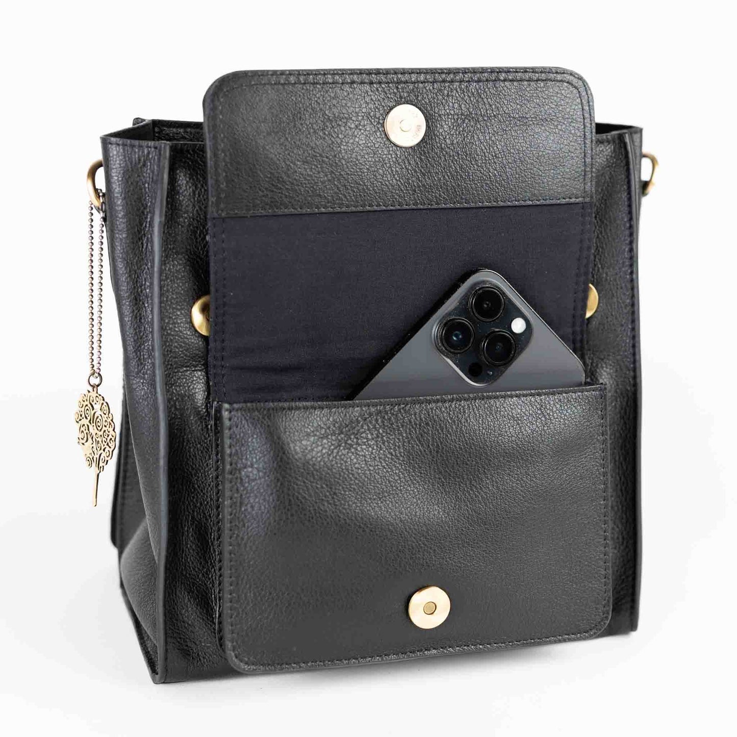 Jarni Leather Backback - Black - Default Title (6839650)