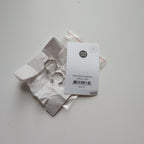 Earrings post studded hoop br/silv pltd .75D silv