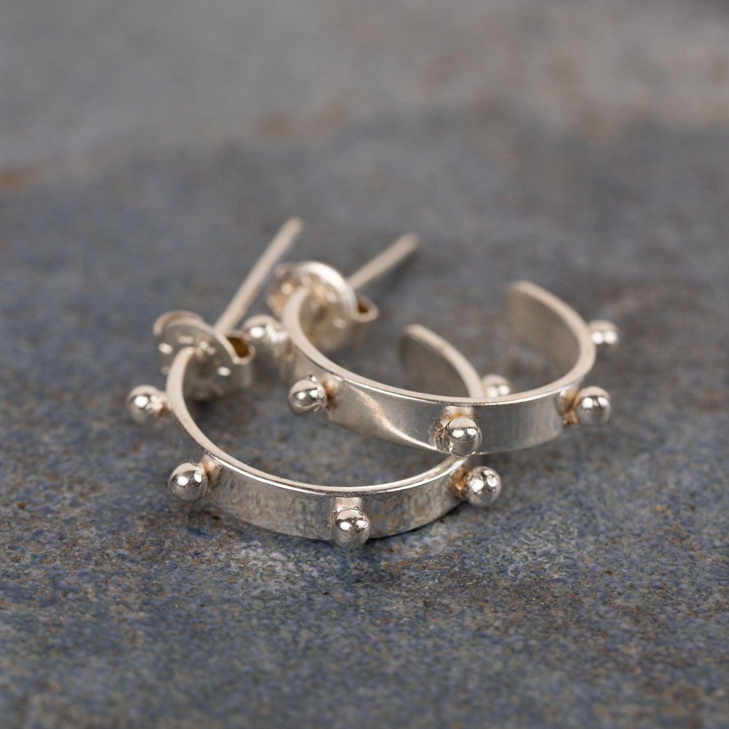 Studded Hoop Earrings