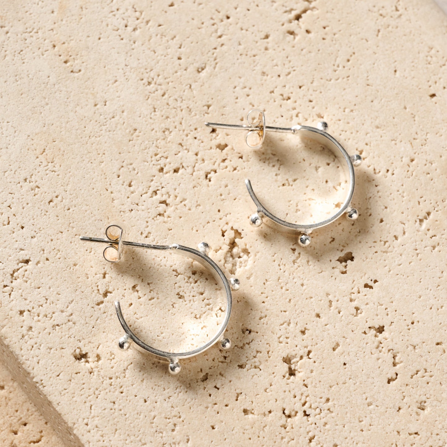 Studded Hoop Earrings