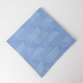 Napkin retro stripes M/4 cttn 20sq light/dark blue