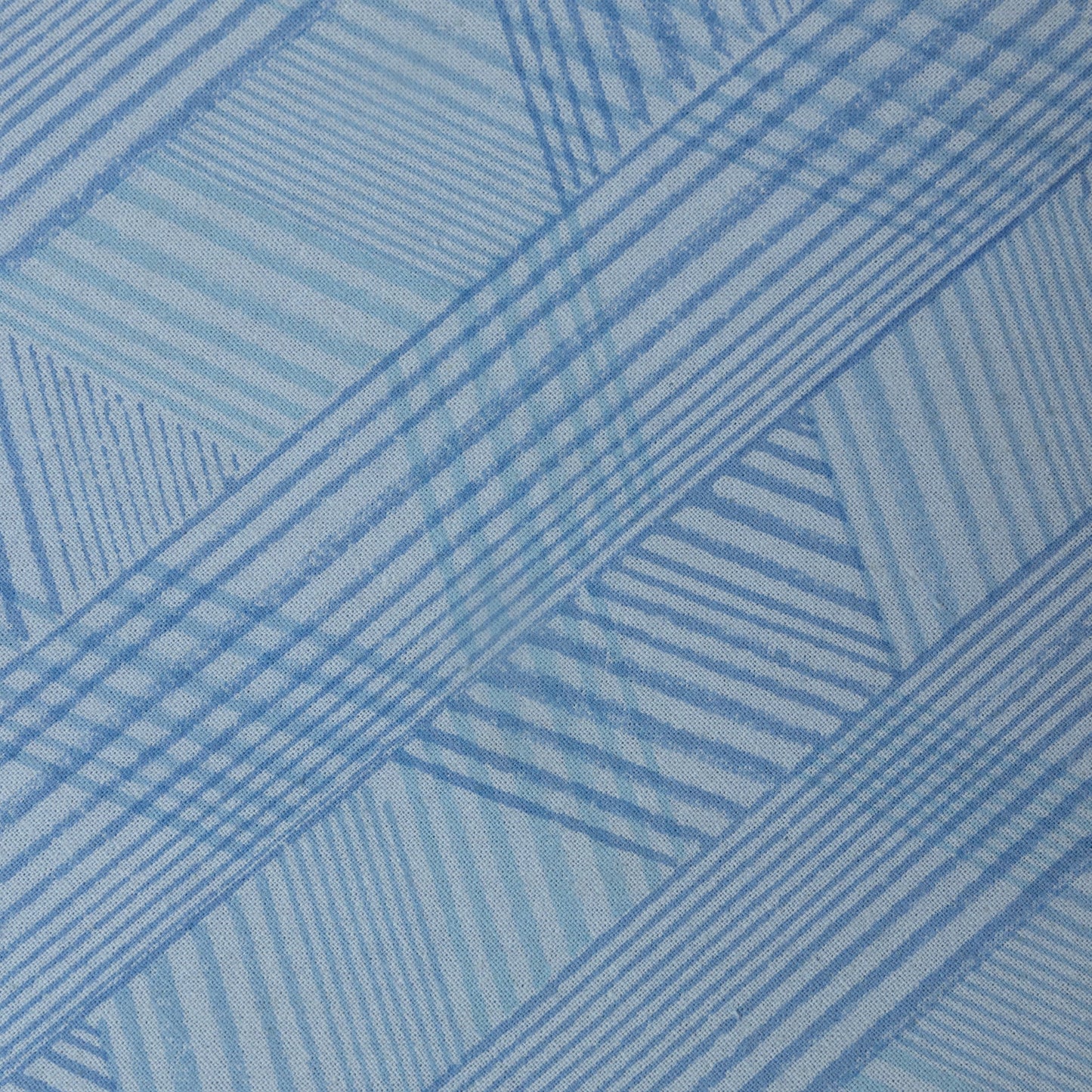 Napkin retro stripes M/4 cttn 20sq light/dark blue