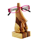 Eye glass rest nose asst wd/sheesham 6.5H brns