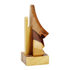 Eye glass rest nose asst wd/sheesham 6.5H brns