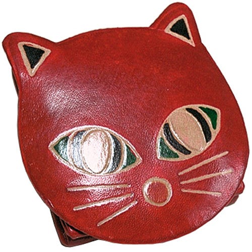 Coin purse cat face