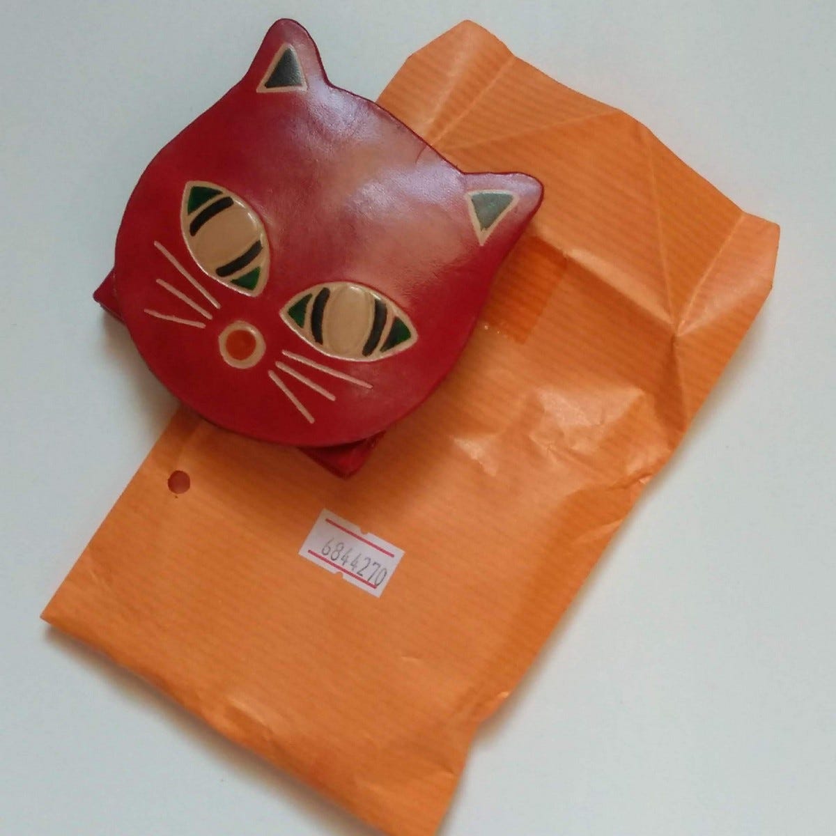 Coin purse cat face