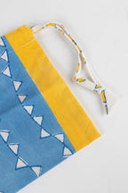 Gift bag drawstring M/3 block print 6Wx7H asst