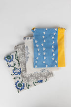 Gift bag drawstring M/3 block print 6Wx7H asst