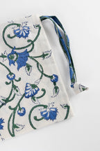 Gift bag drawstring M/3 block print 6Wx7H asst