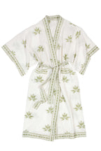 Bathrobe kimono 54L white/olive