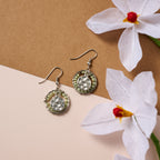 "Hara" Beaded Disc Earrings