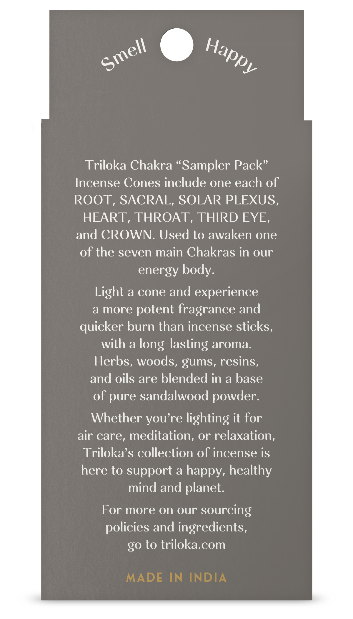 Chakra Sampler Pack Incense Cones