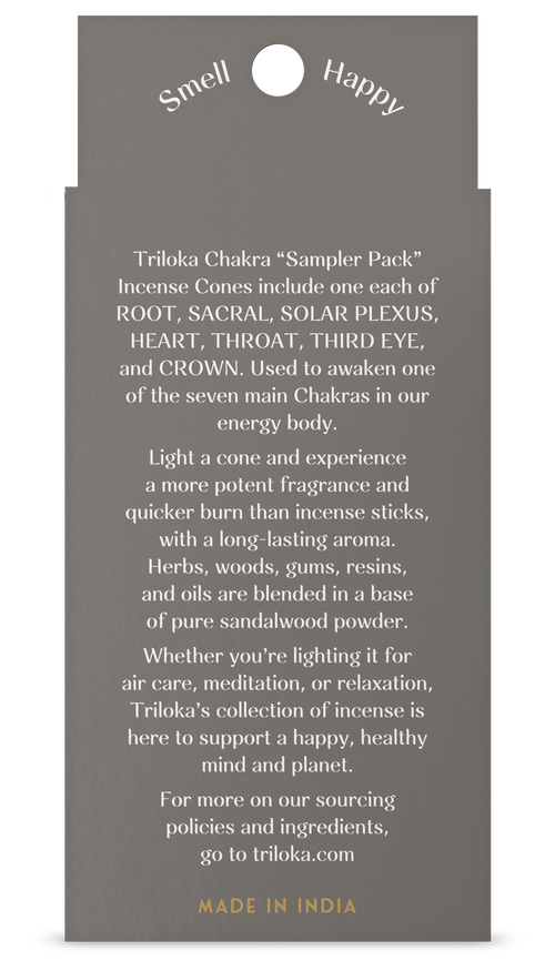 Chakra Sampler Pack Incense Cones