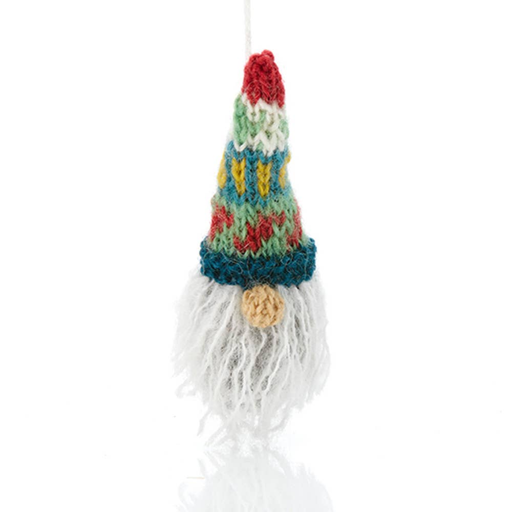 Knitted Gnome Christmas Ornaments