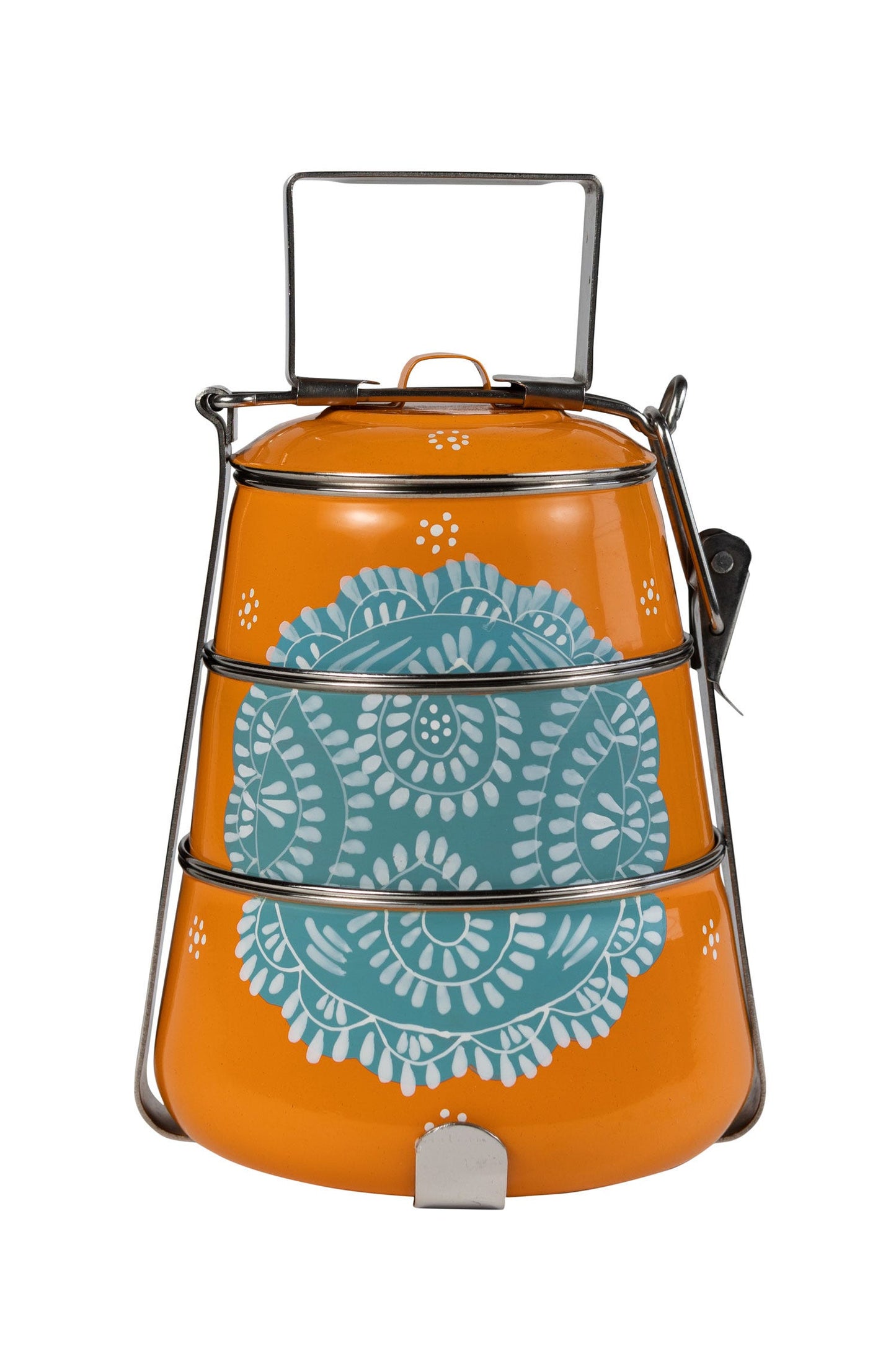 Tiffin Orange and Teal Lunch Set
