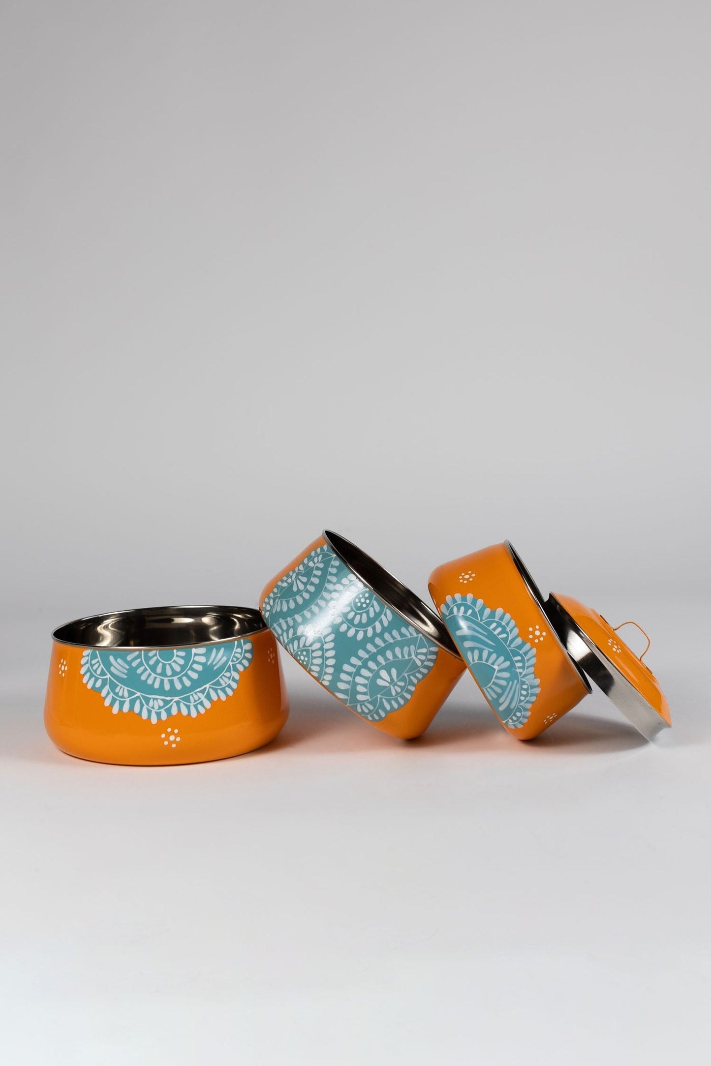 Tiffin Orange and Teal Lunch Set