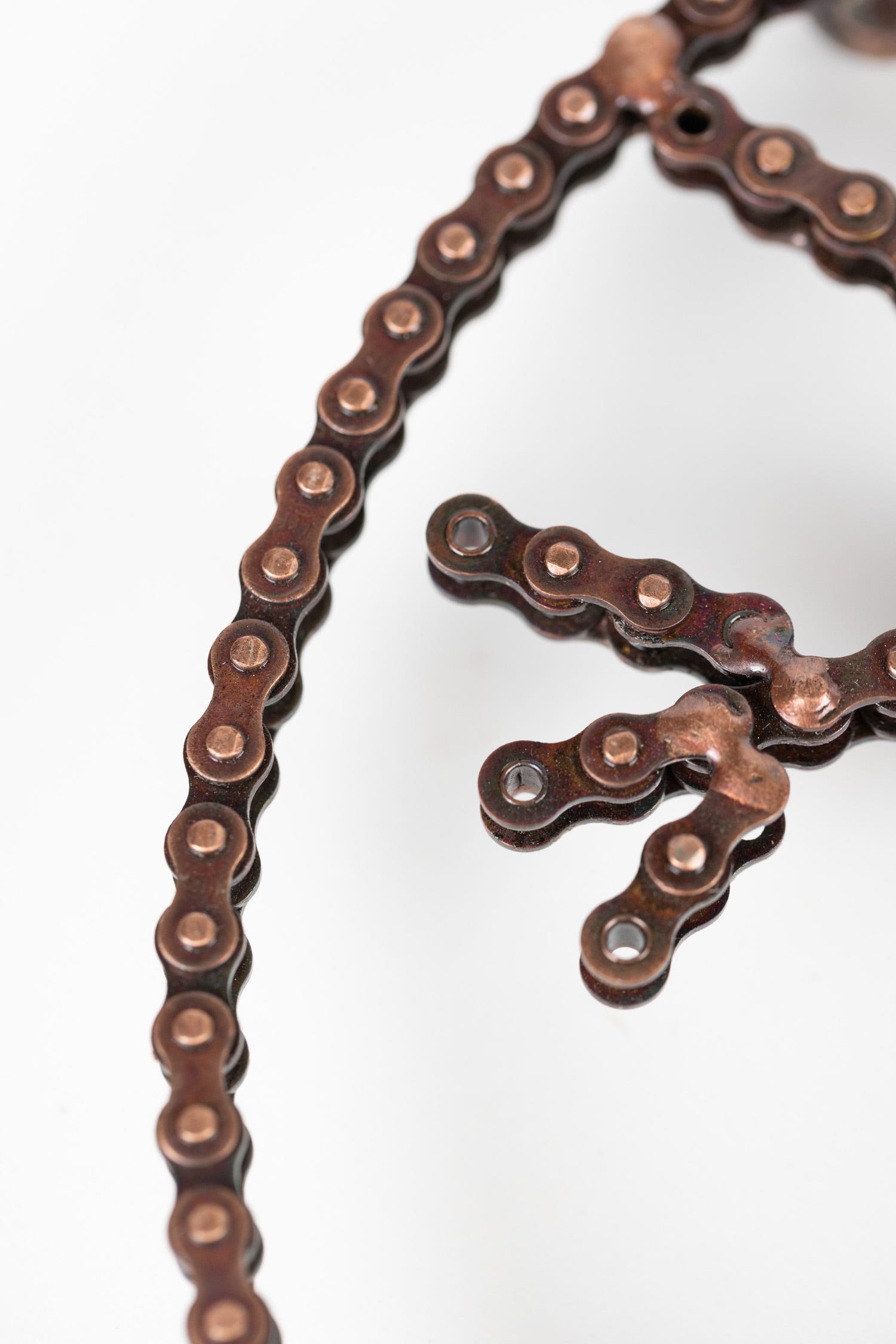 Trivet tree bike chain metal 7.5D bronze