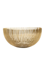 Bowl round sunburst iron 10Dx5H brass