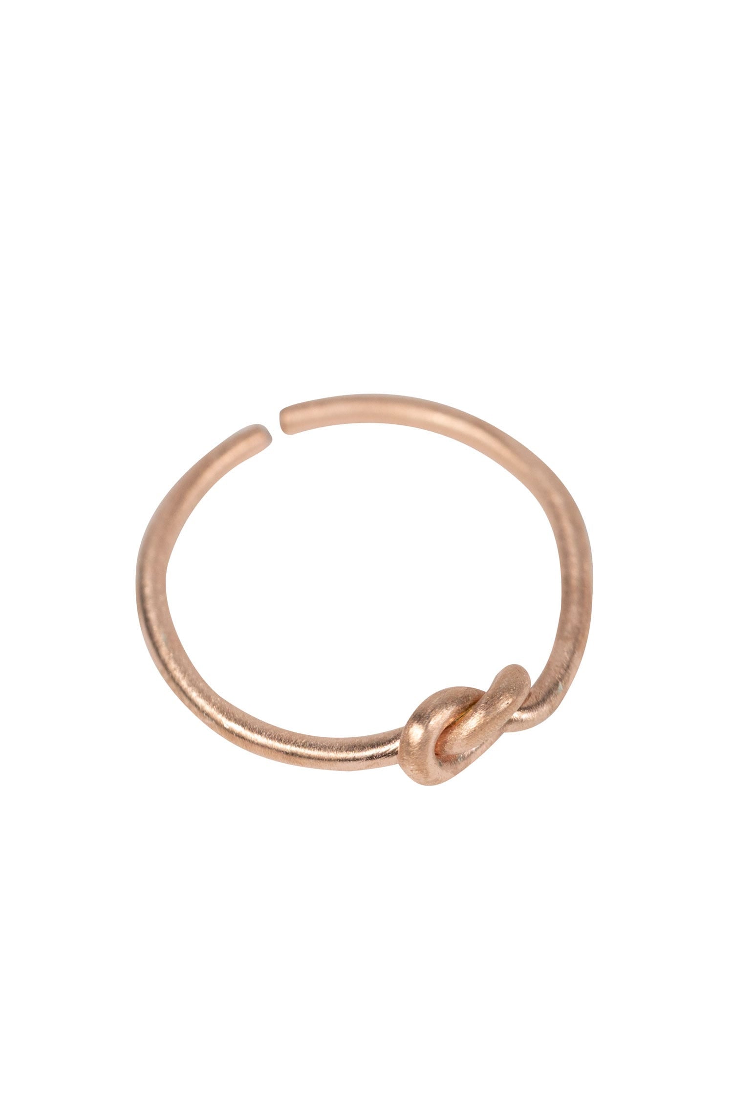 Ring knot brass copper color