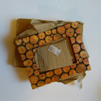 Frame wood slice f/5x7 mango/poplar 8x10 brown