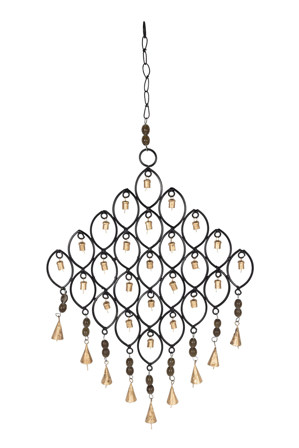 Chime dream diamond 34 bells iron 21x15 black/gold
