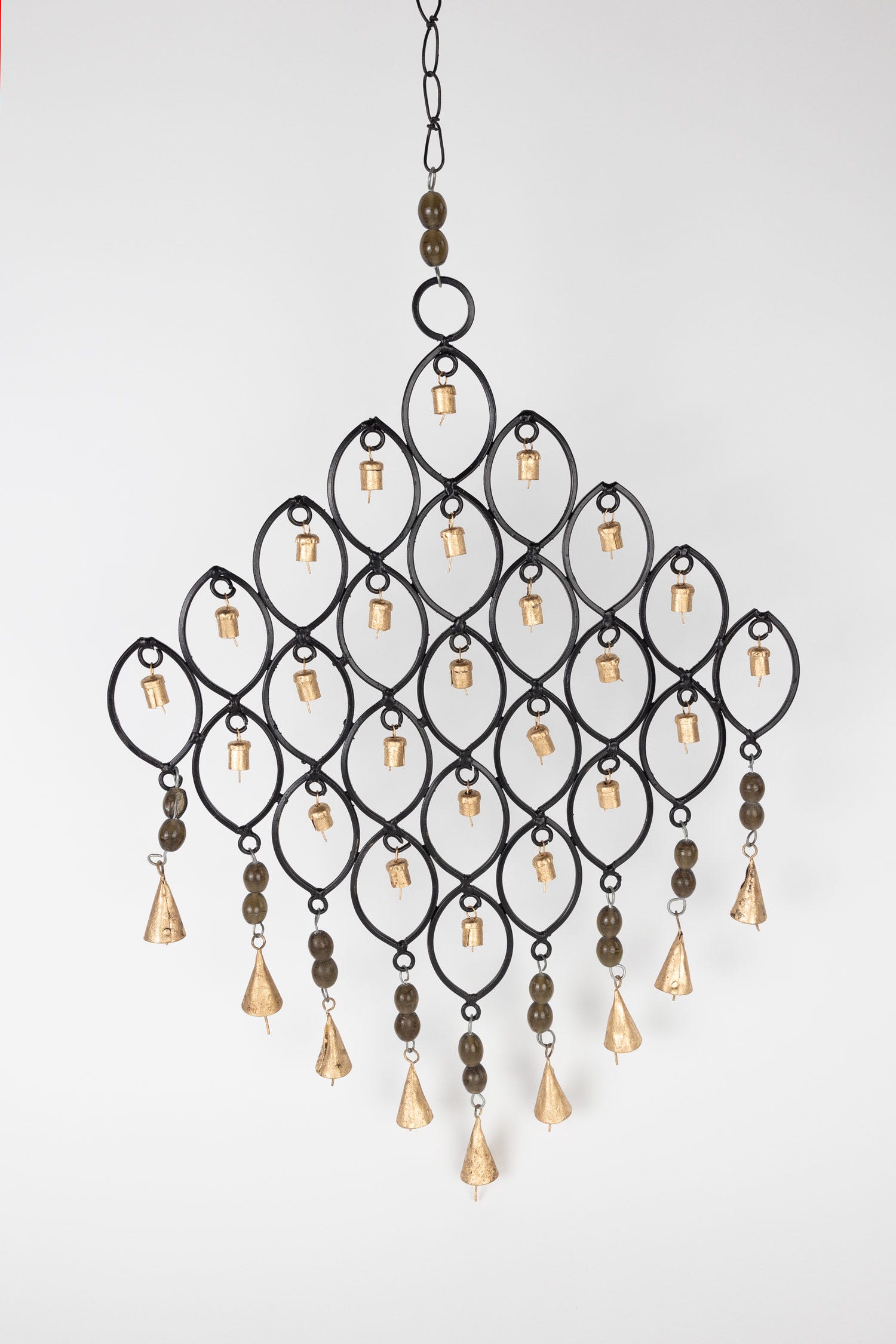 Chime dream diamond 34 bells iron 21x15 black/gold
