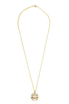 Necklace lotus pendant flash gold/metal 20L gold