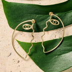 "Pikaso Profile" Wire Post Earrings
