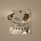 Earrings sari wrapped links/mtl 2.5L multi/gold