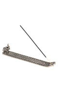 Incense holder w/elephant embossed metal 9L silv